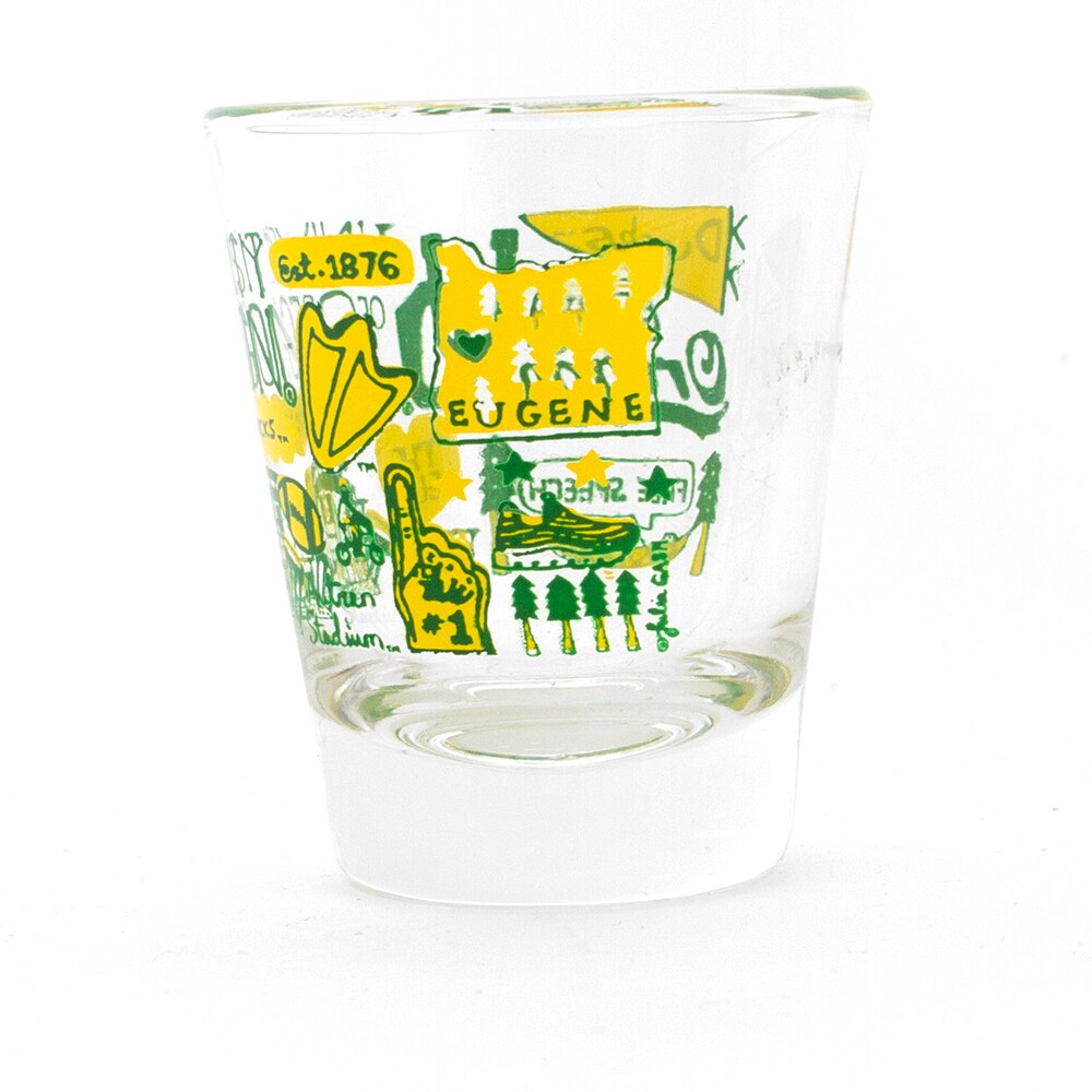 Ducks Spirit, Neil, Yellow, Shots & Pints, Glass, Home & Auto, Julia Gash design, 506612